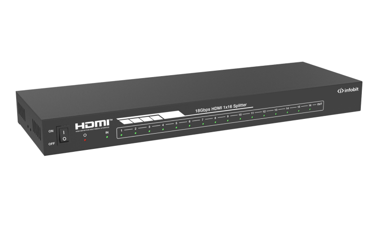 Сплиттер Infobit iSwitch 1016 4K60 1x16 HDMI splitter, HDR, smart EDID